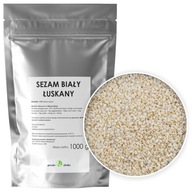 BIELY SEZAM, lúpané prémiové sezamové semienka 1kg