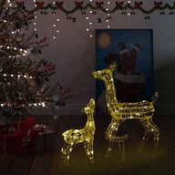 vidaXL Christmas Reindeer Acrylic 160 Warm