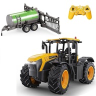 VEĽKÝ TRAKTOR JCB S PRÍVESOM NÁDRŽNÝ PRÍVES RC TRAKTOR NA DIAĽKOVÉ OVLÁDANIE