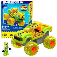 MEGA HOT WHEELS BLOCKS MEGA BLOKS MONSTER TRUCK GUNKSTER 5+ 84 ELEMENTS