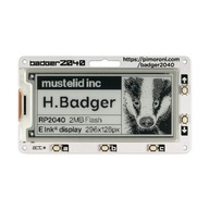 Badger 2040 - modul s displejom ePaper a mikrokontrolérom RP2040