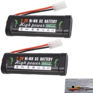 7,2 V 5000 mAh NIMH batéria pre modely RC s plugom Tamiya-2p 2 PCS.