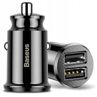 BASEUS mini rýchlonabíjačka do auta 2xUSB 3,1A