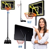 Nastaviteľný basketbalový kôš 212-367 cm + stojan