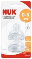 NUK FIRST CHOICE SIL 0-6 M BOTTLE cumlík, 2 ks.