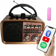 KUCHYNSKÉ RÁDIO BLUETOOTH PRENOSNÁ RETRO FM ANTÉNA USB SD BATÉRIA