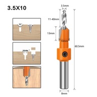 3,5 mm x 10 mm stopka HSS stredový zápustný vrták