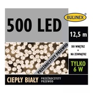 Vonkajšie osvetlenie 500LED teplá biela 12,5m