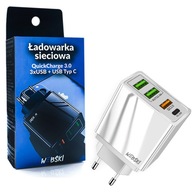 4 USB nástenná nabíjačka (3xUSB + USB QC3.0)WEBSKI