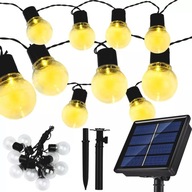 LED LAMPY SOLAR GARLAND UV ZÁHRADNÉ GUĽOVÉ