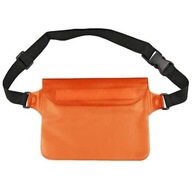 Vodotesná taška cez pás, taška na opasok - oranžová