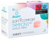 Beppy Soft+Comfort Vlhké tampóny bez šnúrky SPONGE 2 ks.