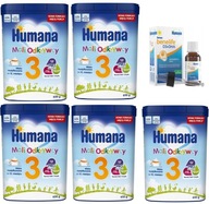 HUMANA 3 NÁSLEDNÉ MLIEKO PO 12 MESIACOCH 5x650g 5 BAL.