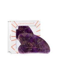 CRYSTALLOVE Amethyst gua sha doska na masáž tváre