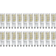 20x LED ŽIAROVKA SO ZÁVITOM G9 5W 230V NEUTRÁLNE BIELE DENNÉ SVETLO 4000K 450lm