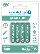 Batérie R03/AAA 550 mAH blister 4 ks Pripravená technológia Infinity Line