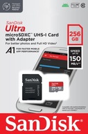 Micro SD karta Sandisk ULTRA 256Gb 100MB s + adaptér