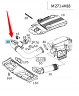 PRÍVODNÉ POTRUBIE VZDUCHU MERCEDES M271 KOMPRESS