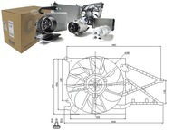 VENTILÁTOR RADIÁTORA (S POUZDROM) OPEL ASTRA G, AST