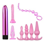 SEX SET ANAL PLUG DILDO VIBRATOR PROBE 8ks.