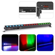 LED osvetľovací lúč 18x 3W RGB IEC DMX XLR IP20