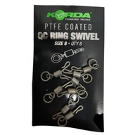 KORDA QC Ring Swivel 8 / Rýchlovýmenný obratlík s veľkosťou krúžku. 8