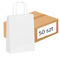 Papierová taška 31x17x34 biela 100g/m2 50 ks CATE