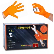 Nitrilové jednorazové oranžové rukavice Grip Orange M 100ks