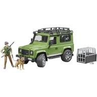 Bruder Land Rover Defender + lesník a pes 02587