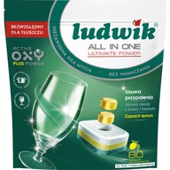 Ludwik All in one Lemon tablety do umývačky riadu 80 ks