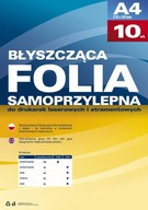 BIELA ​​SAMOLEPIACA FÓLIA PRE LASEROVÉ TLAČIARNE A KOPÍROVANIE A4 10 listov.