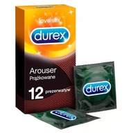 Durex rebrované kondómy s lubrikantom 12 ks