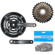 Sada voľnobežných reťazí Shimano 7s 48/38/28