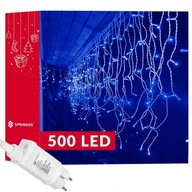 ZÁCLONOVÉ ZÁCLOVNÉ LAMPY 500 LED MODRÁ