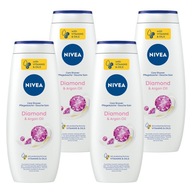 NIVEA Diamond Arganový olej Sprchový gél 4x500ML