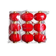 4-30ks Flocking Red Lanterns DIY Craft Sl