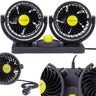 VÝKONNÝ VENTILÁTOR AUTO VENTILÁTOR DVOJITÝ 12V