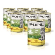 PUPIL PRIME pre mačky kuracia kačica 10x415g