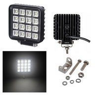 16 LED halogénová pracovná lampa s vypínačom 12 V/24 V 2400lm 16W