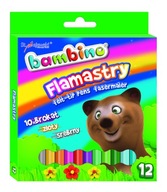 Bambino glitrové fixky 12 farieb