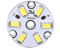 Modul 6 LED 3W 9-11V studená biela okrúhla (0094)