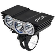 Predná cyklistická lampa Prox Triple Power 3x Cree, čierna