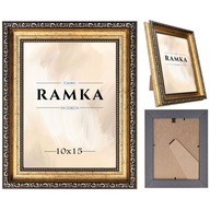 RÁM NA FOTO 10x15 zlatý so stojacou nohou, rámy na fotky 15x10 cm CADRO