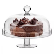 Stojan na tortu Torta s tienidlom Elite Krosno 28 cm Veľké sklo na nohe