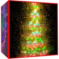 Svetlá Wires Christmas Tree Curtain LED Angel Hair Waterfall Color