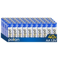 40x Polion AA / 1,5V LR6 Ultra Alkaline batérie do diaľkového ovládača 40ks