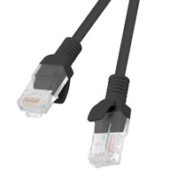 10m RJ45 cat.6 UTP patchcord sieťový kábel, čierny