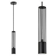 Závesná lampa Luster Drôtená rúrka Kovová GU10