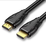 PROFESIONÁLNY HDMI UHD 2.1 8K 4Kx2K 4K/120Hz eARC kábel ZLATÝ 1,5M VÝKONNÝ