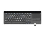NATEC Turbot Slim NKL-0968 membránová klávesnica (USB 2.0; (US); čierna farba